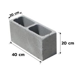 Bloco  concreto 20x20x40
