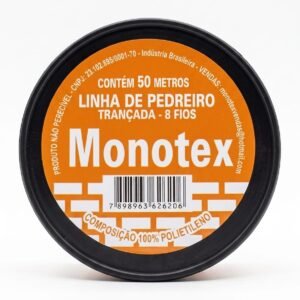 Linha De Pedreiro Trançada 50 Metros Laranja