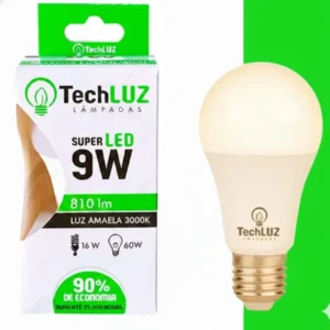 Lâmpadas Led Bulbo Techluz 9w Bivolt