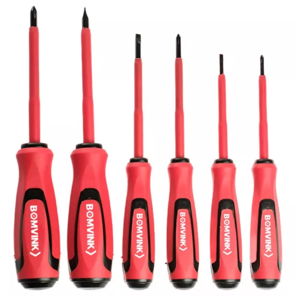 1. Kit Jogo De Chave Fenda E Phillips Isolada Kit 6 Peças Original Bomvink - Imagem 2