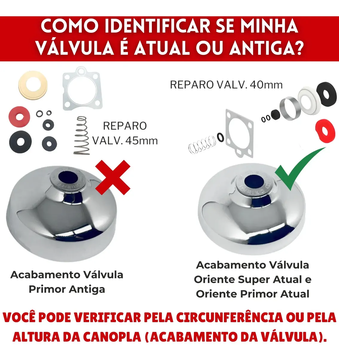 1... Kit Reparo Para Válvula Descarga Oriente Primor Atual 40mm - Imagem 4