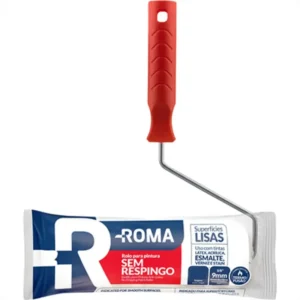 Rolo Lã Sem Respingo Pintura Tinta Latex Acrilica Roma 9cm