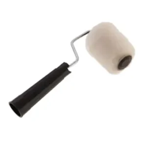 Rolo de pintura de lã carneiro pinta facil 5cm com cabo garfo