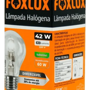 Lampada Halogena 42w 127v Classica - Foxlux