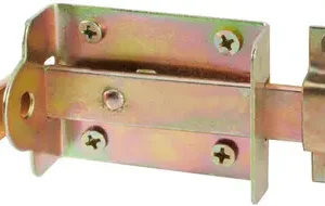 Fecho Chato Leve Com Porta Cadeado Bicromatizado 4"