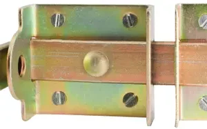 Fecho Chato Leve Com Porta Cadeado Bicromatizado 3.1"