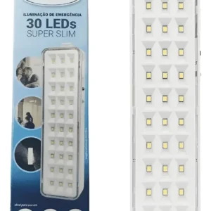 Lâmpada Luminária De Emer 30leds Superslim Segurimax
