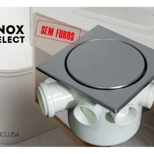 Ralo Invisível Em Aço Inox Sem Furos Invisível 12,5 X 12,5cm