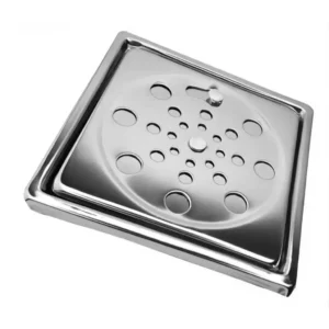 Ralo Grelha 15x15 cm Abre e Fecha em Aço Inox