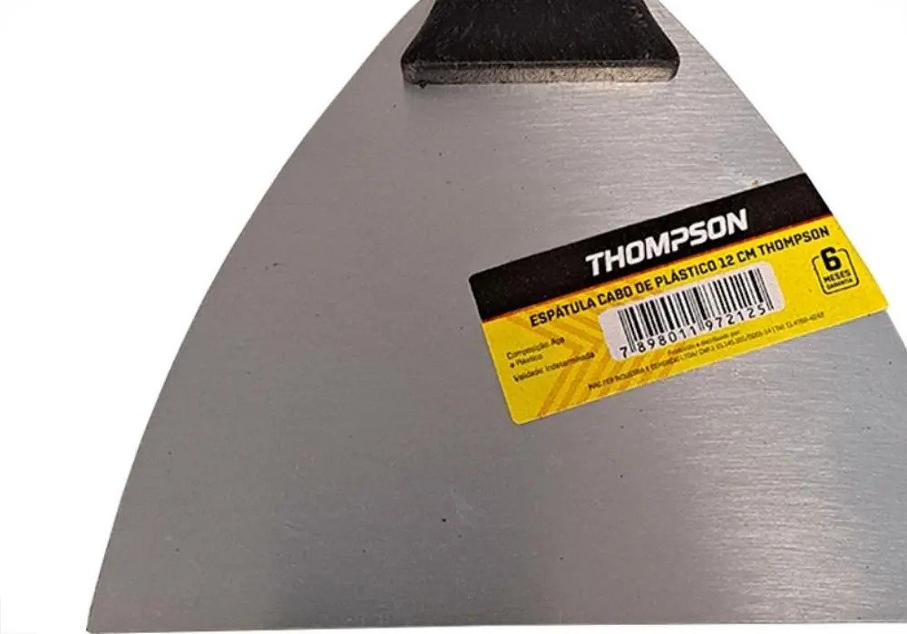 8.. Espatula Thompson Aco Temperado Cabo Plastico 12cm - Imagem 2