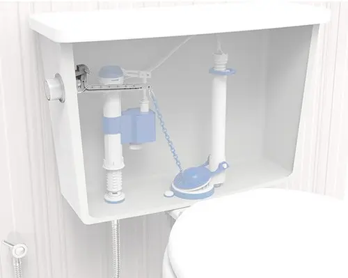 8.. Botão Acionador Cromado Blukit para Caixa Acoplada Lateral Universal - Imagem 3