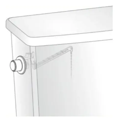 8. Botão Acionador Cromado Blukit para Caixa Acoplada Lateral Universal - Imagem 2