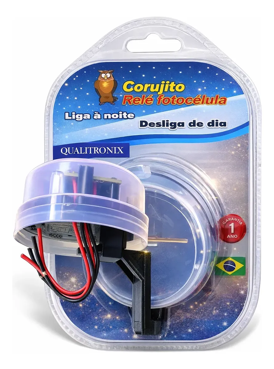 9 Relé Fotocélula Qualitronix Corujito Bivolt Qr51